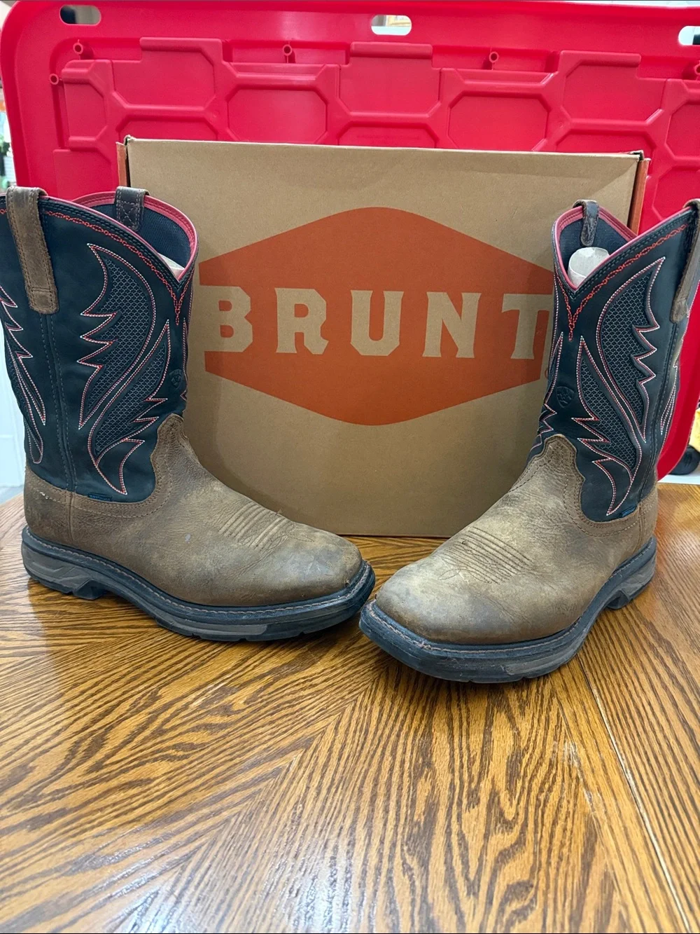 Brunt Men’s Vastbinder 10” Welted Comp Toe Brown/Tan Work Boots Sz 11